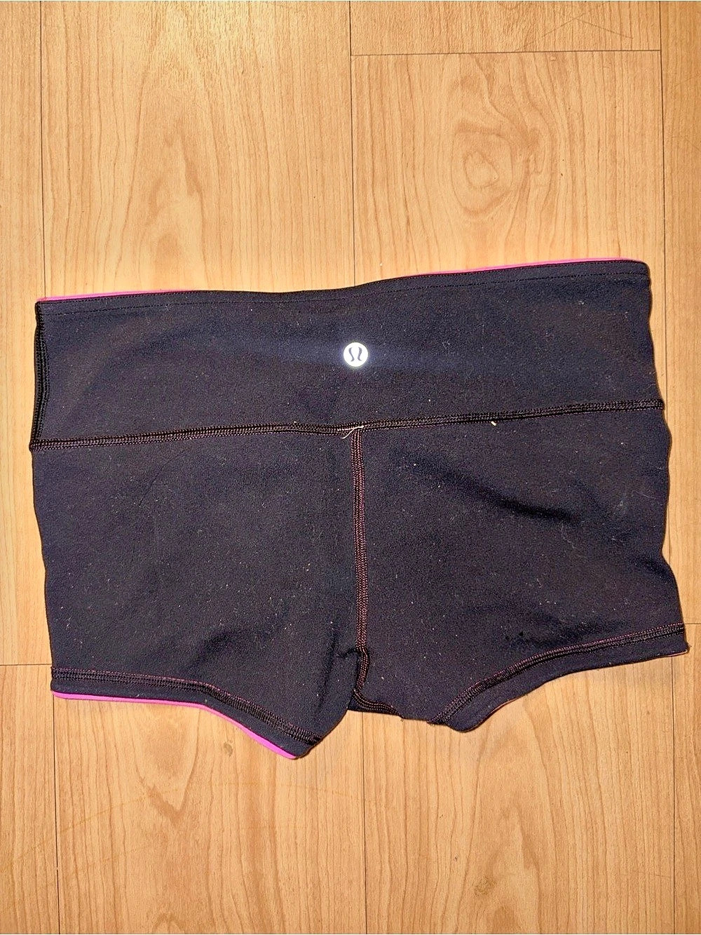 Lululemon Boogie Short Black & Pink Athletic Shorts